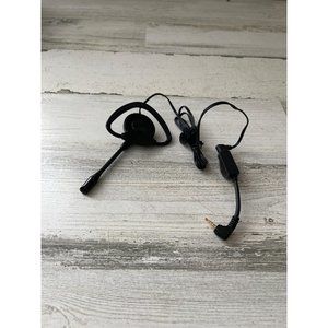 Over the ear black earphone ear piece with clip